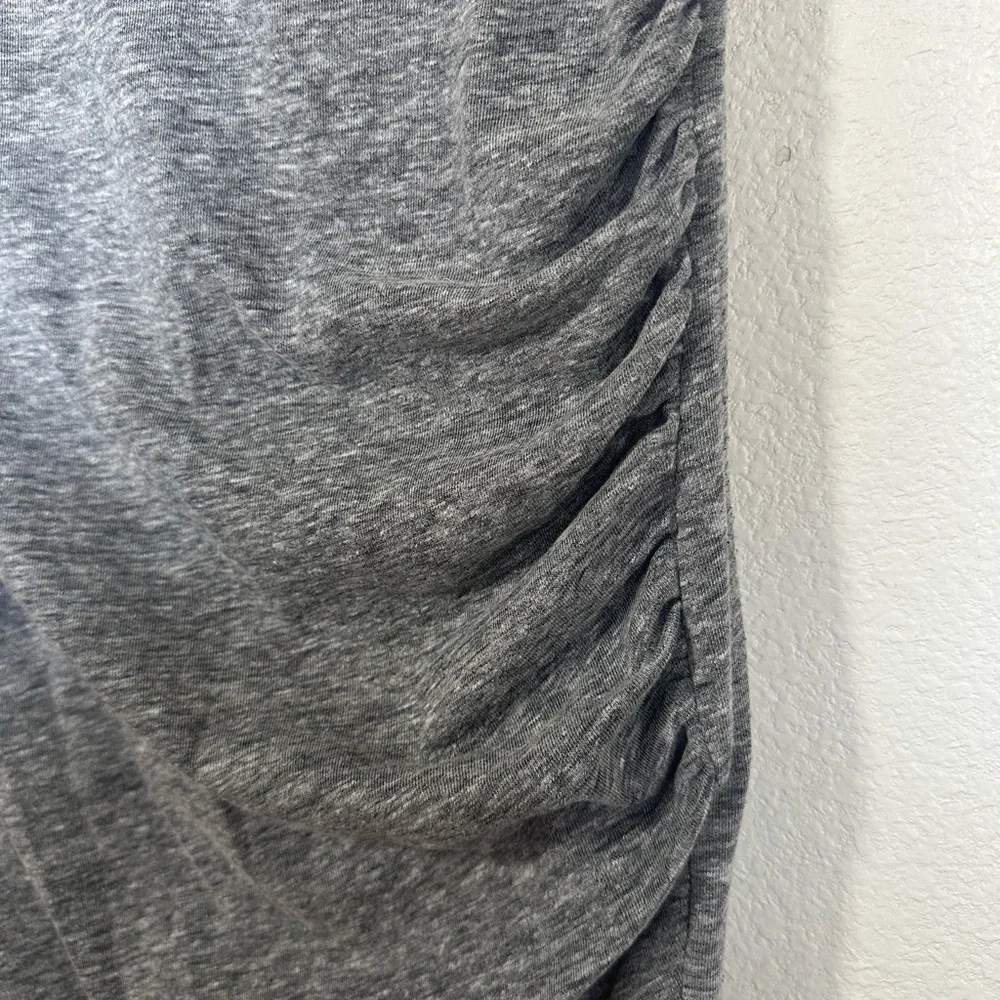 Tildon Gray Ruched Sheath Mini Dress - Picture 2 of 5
